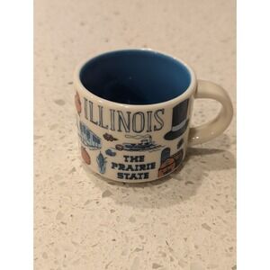Starbucks ILLINOIS Been There‎ Series Collectible Ornament Expresso 2oz Mini Mug